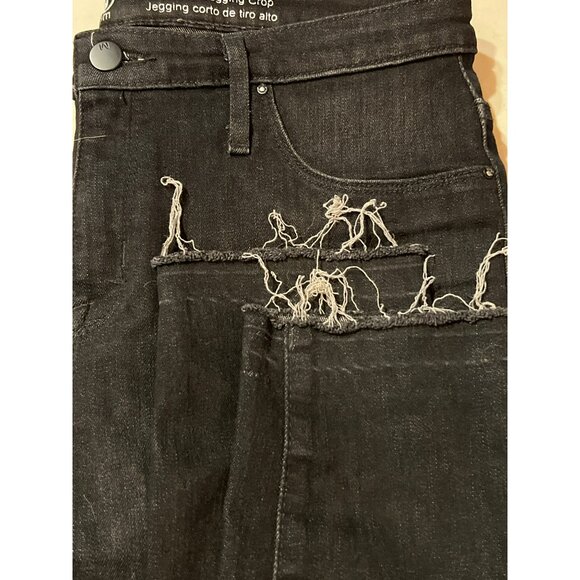 Mossimo Denim High Rise Jegging Crop Size 6 Power Stretch Black - Picture 9 of 9